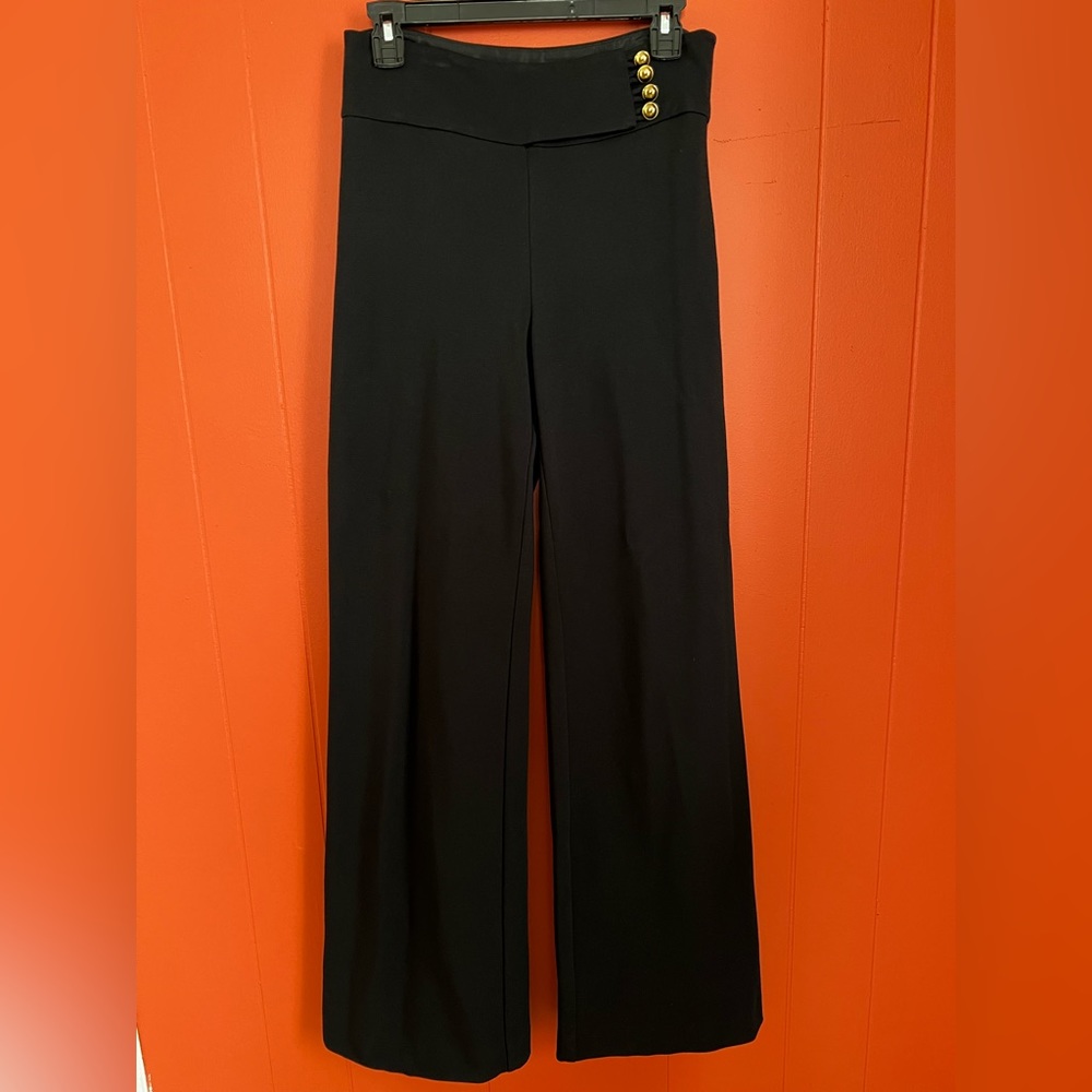 Trina Turk Wide Leg Black Trousers